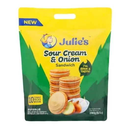 Julie’s Sour Cream & Onion Sandwich Biscuits
