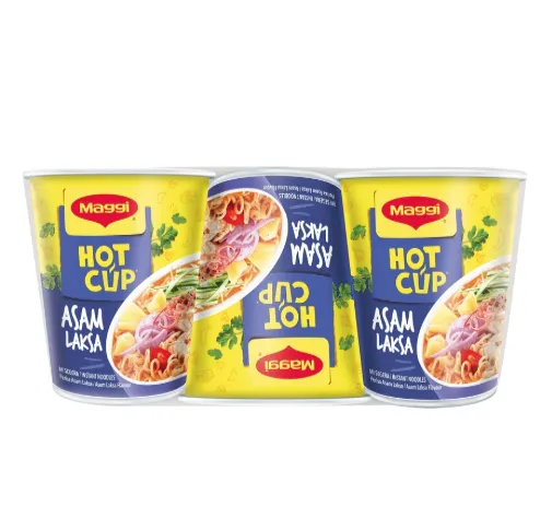 Maggi Hot Cup Asam Laksa 6mp