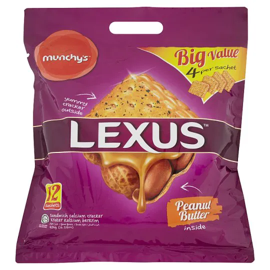 Munchy’s Lexus Peanut Butter Sandwich Cracker