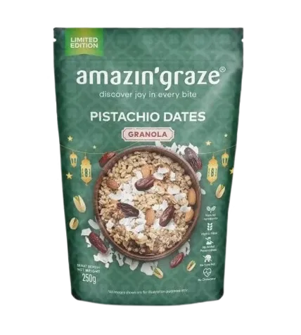 Amazin Graze Limited Edition Amazin’ Pistachio Dates Granola