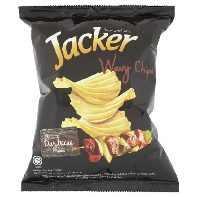Jacker Wavy Chips 60g BBQ