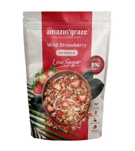 Amazin Graze Low Sugar Wild Strawberry Granola