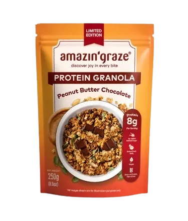 Amazin Graze New Peanut Butter Protein Granola