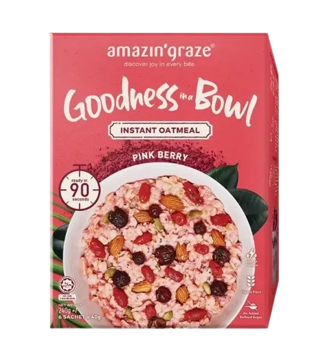 Amazin Graze Pink Berry Instant Oatmeal