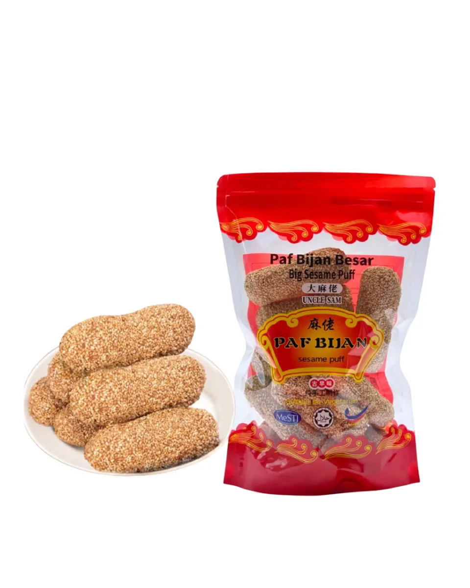 Large Halal Sesame Puff Traditional Sesame Snack 180g Large Pack