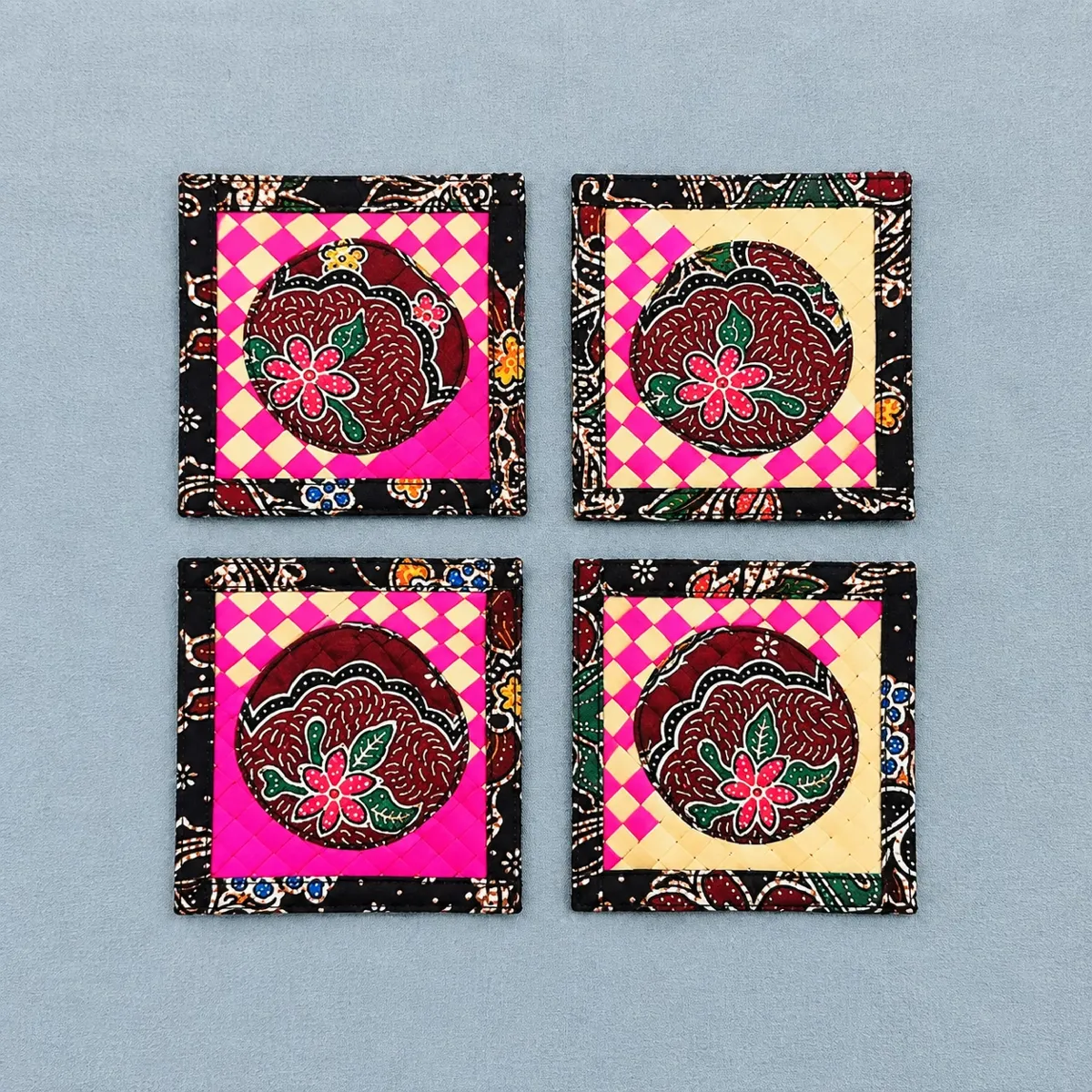 Handmade Batik X Mengkuang Coaster