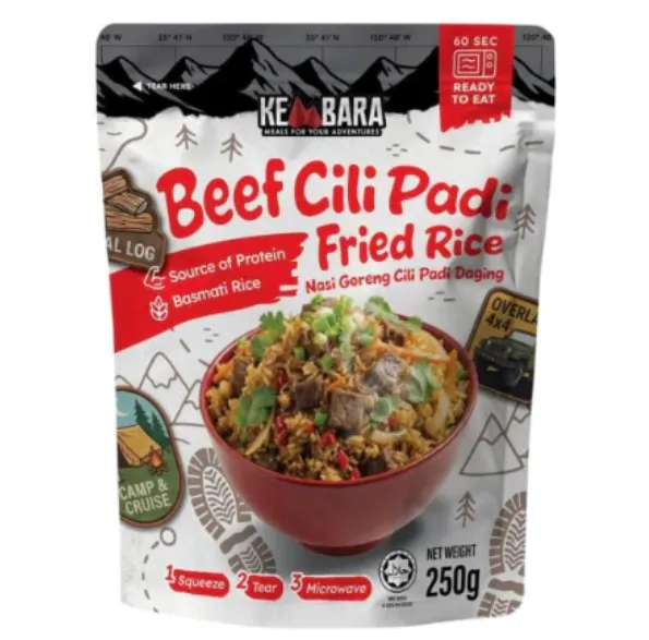 Kembara Ready To Eat Meal Beef Chili Padi Fried Rice
