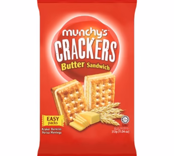 MUNCHY’S CRACKERS BUTTER CREAM SANDWICH 270G