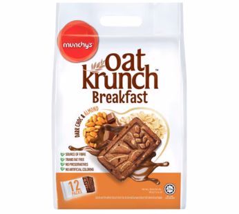 MUNCHYS OATKRUNCH BREAKFAST DARK CHOCOLATE WITH ALMOND 384G
