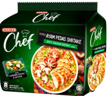 MAMEE CHEF SPICY CHIC WTH SHITAKE 4X78G