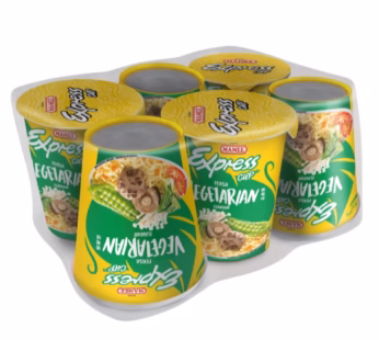 MAMEE EXPRESS CUP VEGETARIAN FLAVOUR INSTANT NOODLES 6X64G