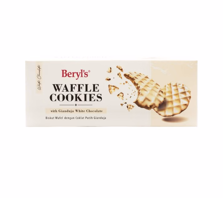 Beryl's Waffle Cookies Coated With Gianduja White Chocolate (80g)
