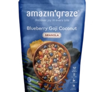 AMAZIN GRAZE BLUEBERRY GOJI COCONUT GRANOLA 10X40G