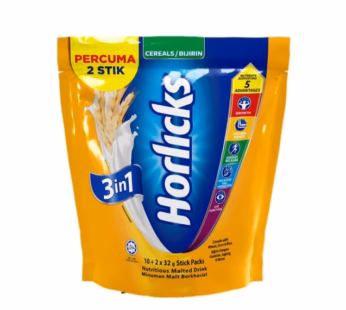 HORLICKS 3IN1 CEREAL 10X32G (FOC 2S)