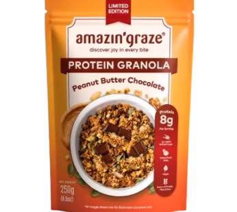 AMAZIN GRAZE NEW PEANUT BUTTER PROTEIN GRANOLA 250G