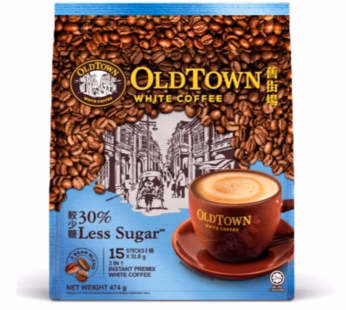 OLDTOWN WHITE COFFEE 3IN1 LESS SUGAR 15SX31.6G
