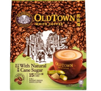 OLDTOWN WHITE COFFEE 3IN1 CANE SUGAR 15SX32.5G