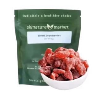 SIGNATURE MARKET DRIED STRAWBERRIES MINI PACK 50G