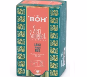(PRE-ORDER) BOH SERI SONGKET LYCHEE WITH ROSE TEABAG SACHET 20X2G