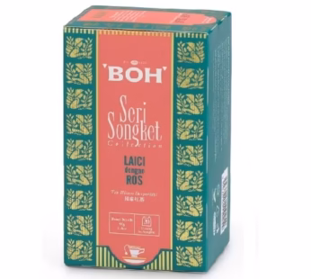 (PRE-ORDER) BOH SERI SONGKET LYCHEE WITH ROSE TEABAG SACHET 20X2G