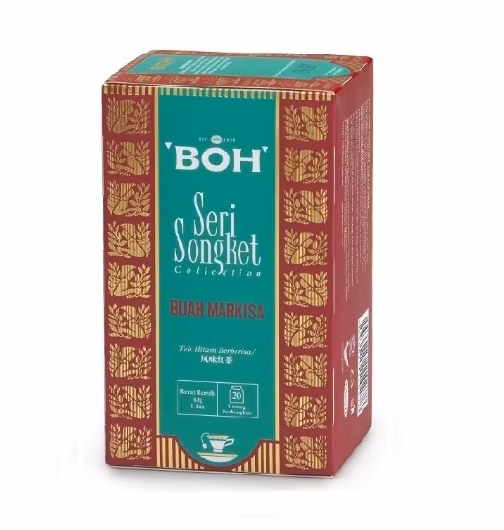 (PRE-ORDER) BOH SERI SONGKET PASSION FRUIT TEABAG SACHET 20X2G