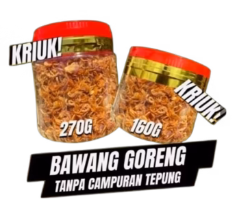 (PRE-ORDER) FRIED SHALLOTS (HOMEMADE HALAL BAWANG GORENG) 160G | 270G
