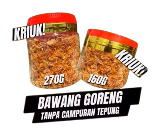 (PRE-ORDER) FRIED SHALLOTS (HOMEMADE HALAL BAWANG GORENG) 160G | 270G