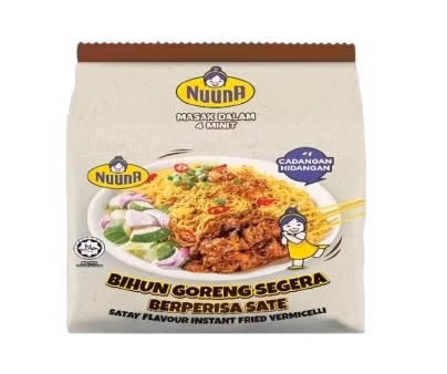 (PRE-ORDER) NUUNA INSTANT RICE VERMICELLI SATAY FLAVOR 4X88G