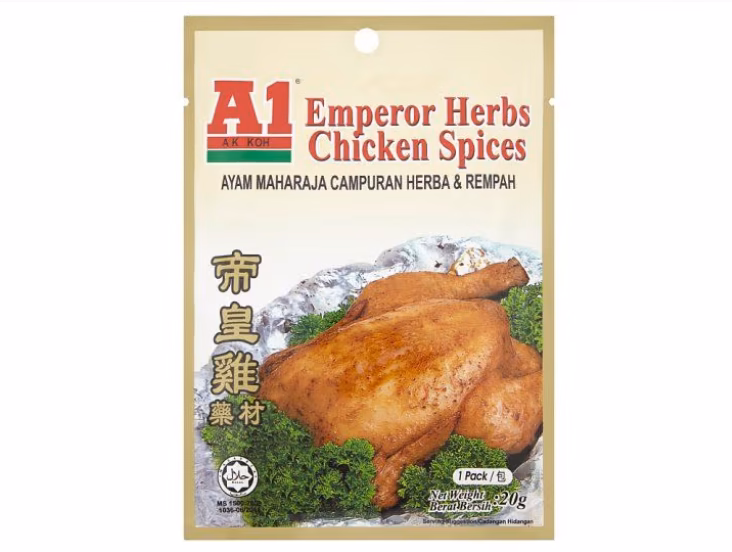 A1 HALAL EMPEROR CHICKEN HERBS SPICES 20G